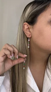 گوشواره آویز جواهری