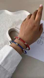 بنگل چرمی بافته شده اسپرت