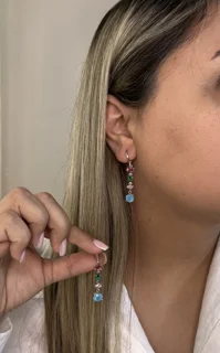گوشواره جوارهری فیروزه ای